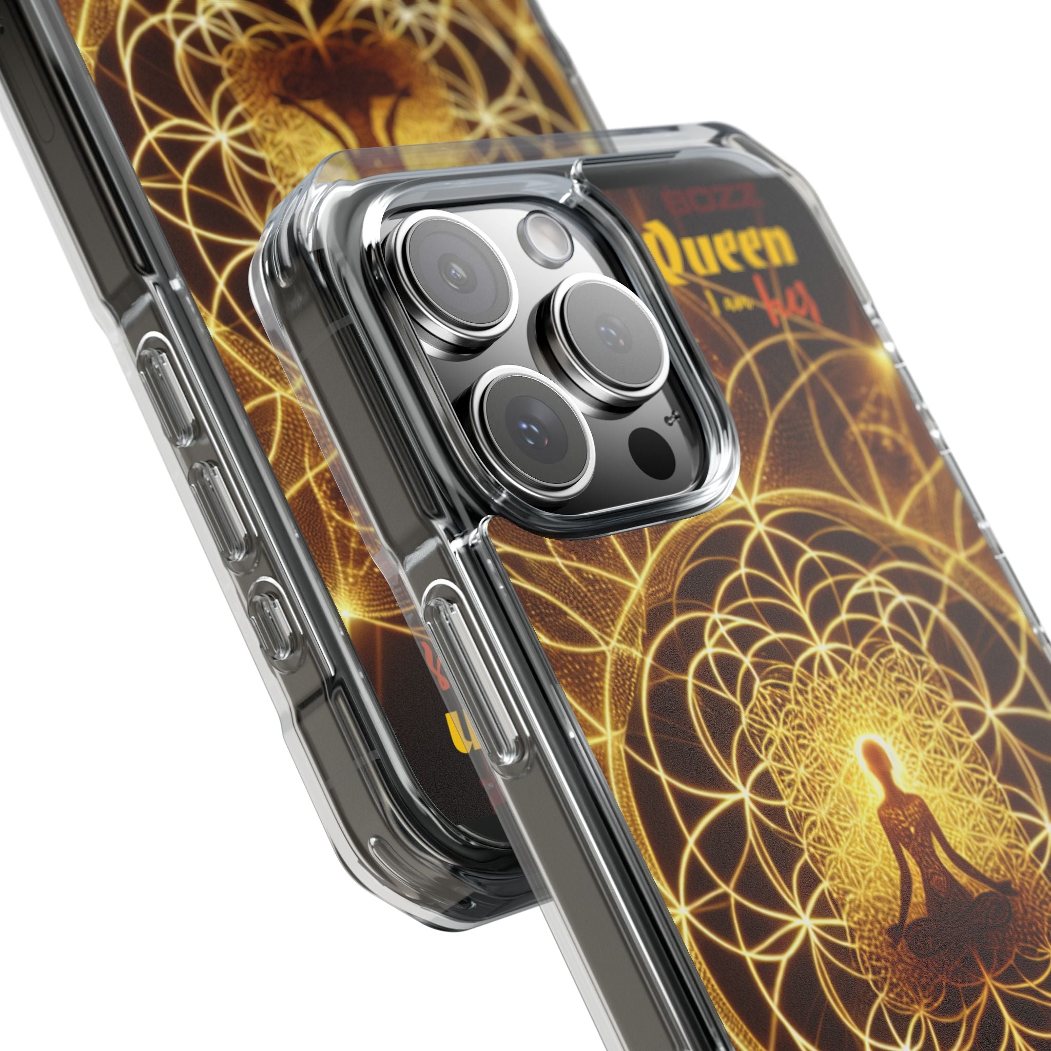 Spiritual Magnetic Phone Case - Boho Chic, Crystal Energy, Mindfulness Gift, Yoga Accessory, Meditation Decor