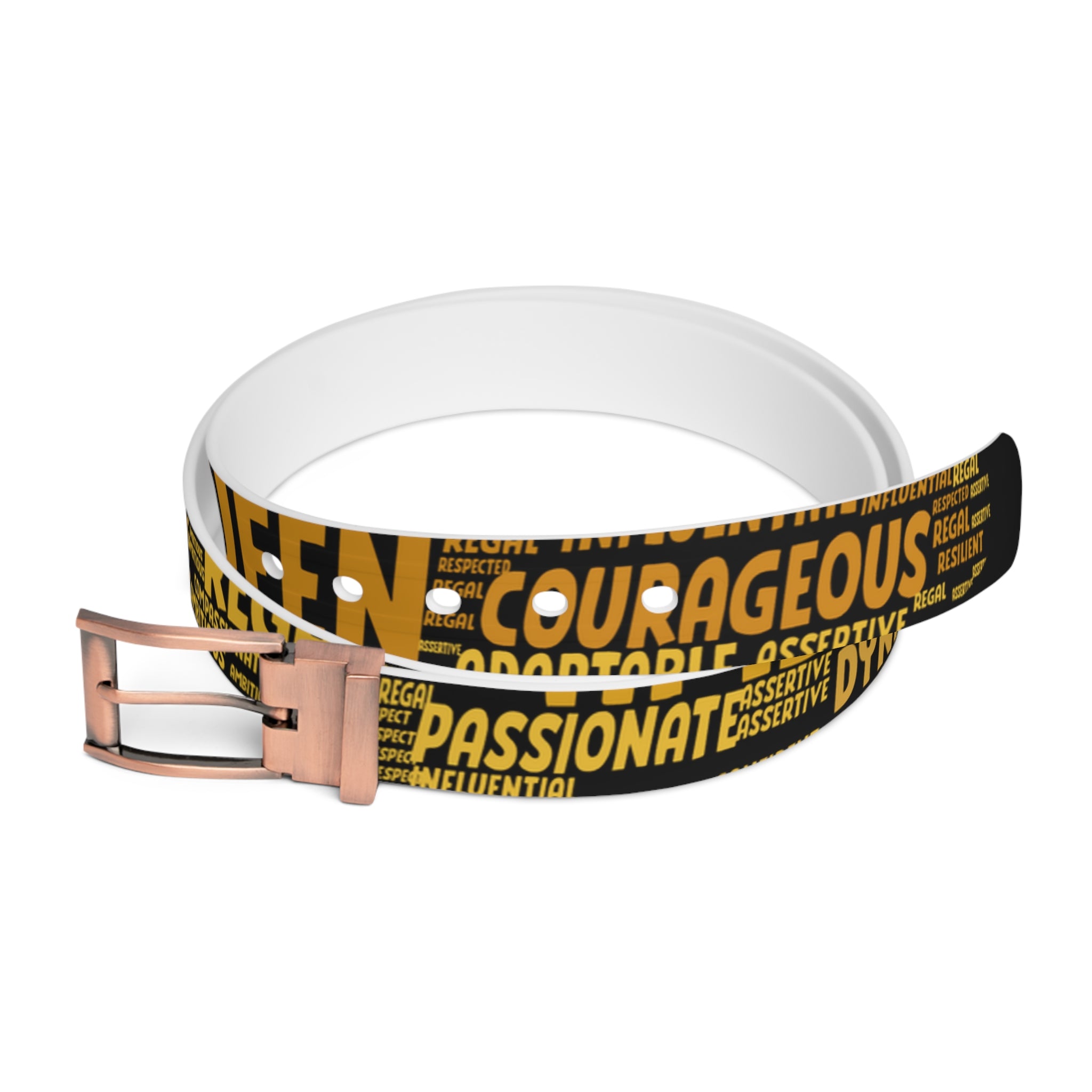 BOZZ QUEEN Motivational Belt - Empowering Quote Fashion Accessory