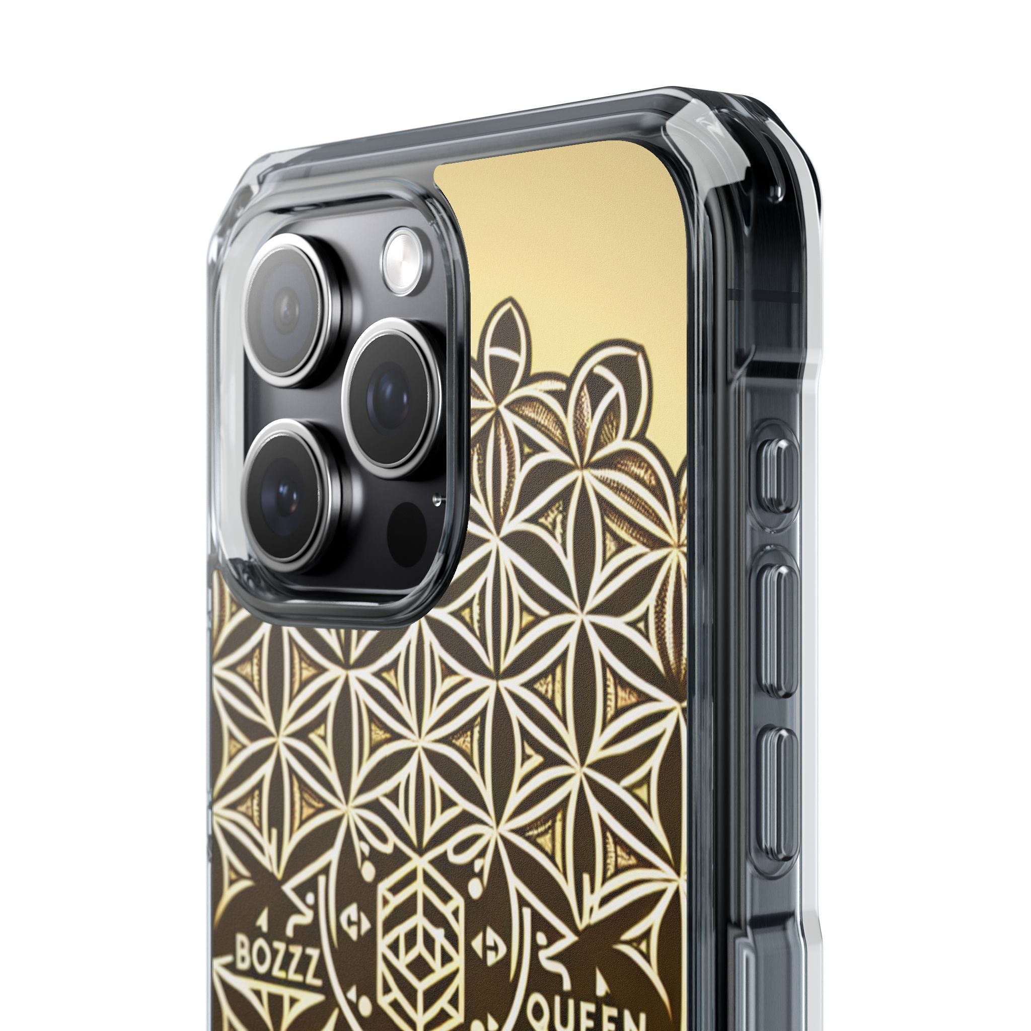 Magnetic Phone Case with Geometric Design, Aesthetic Impact Case for iPhone, Unique Phone Accessories, Gift for Her, Trendy Tech Gadget