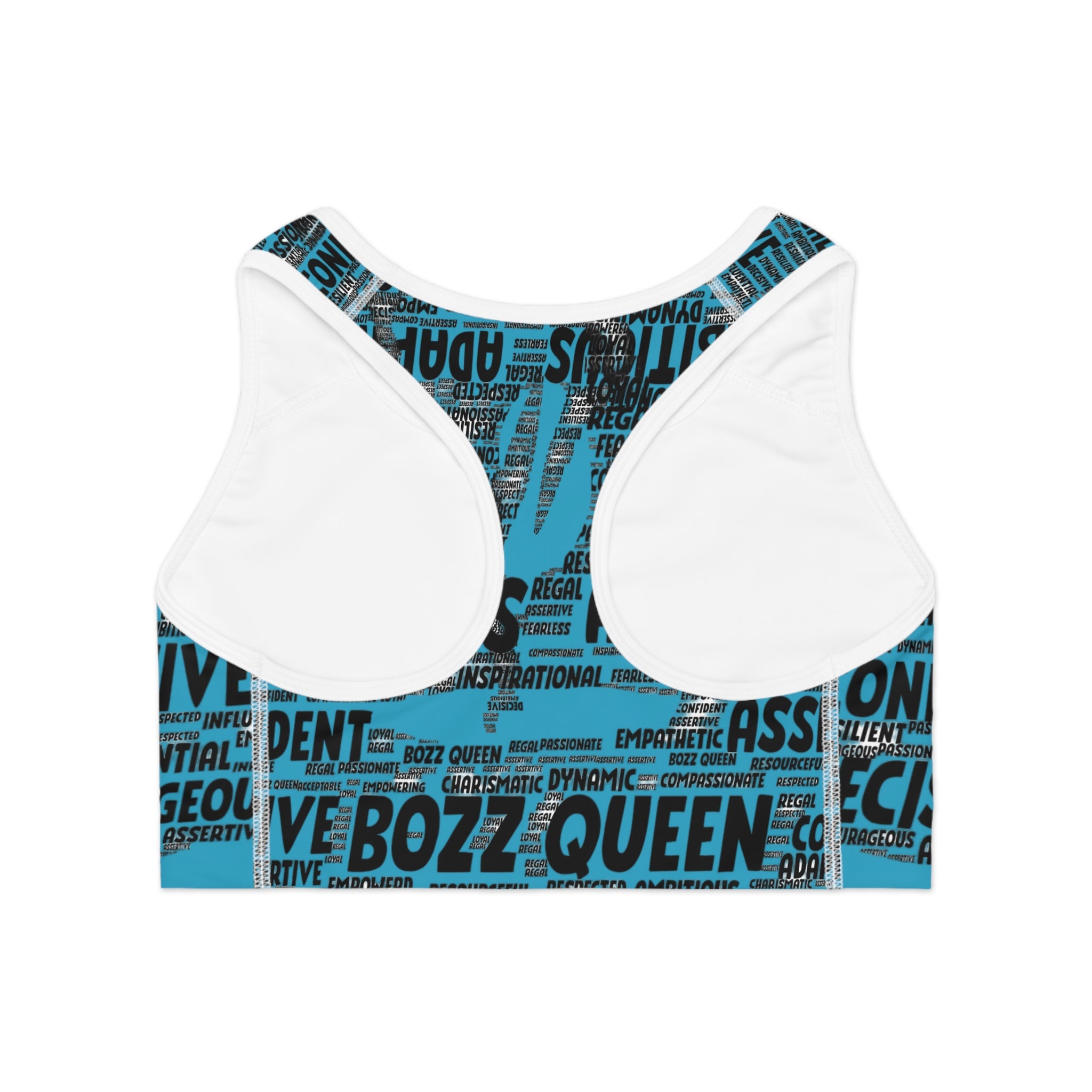 Empowering Sports Bra - Bozz Queen Origin Collection | Turquoise & Black