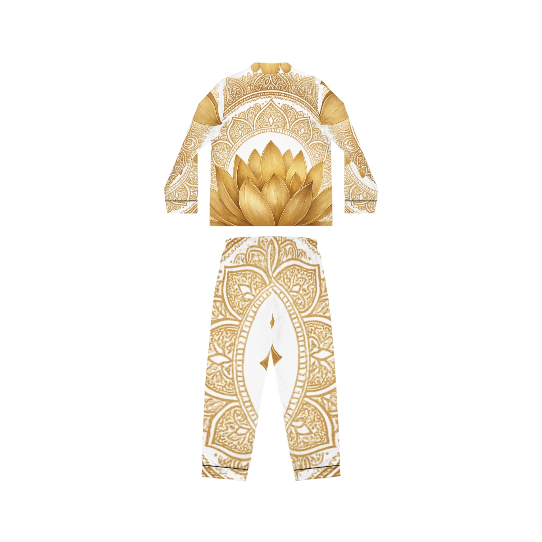 Crown Chakra Elegant Satin Pajamas Set - Luxurious Women's Sleepwear Gift