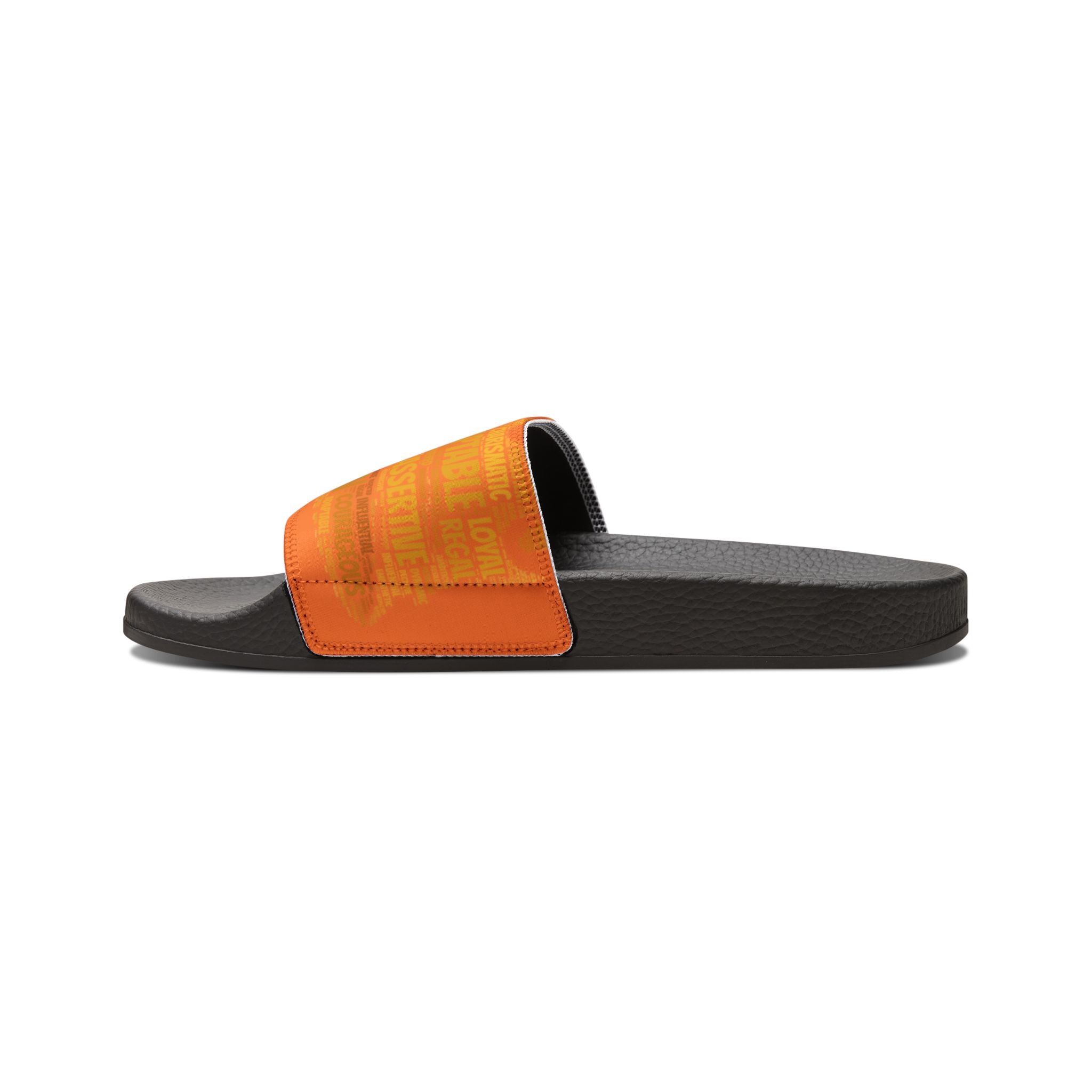 Bozz Queen Light Orange & Gold Women's Sandals - Removable Strap Beach Slides