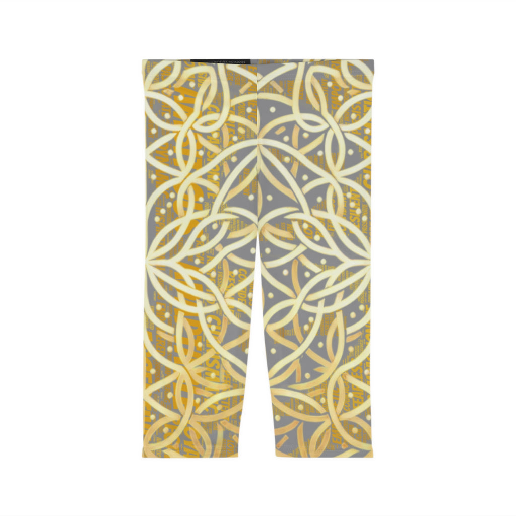 Grey Chic Women's Capri Leggings - Stylish Yoga Pants & Activewear