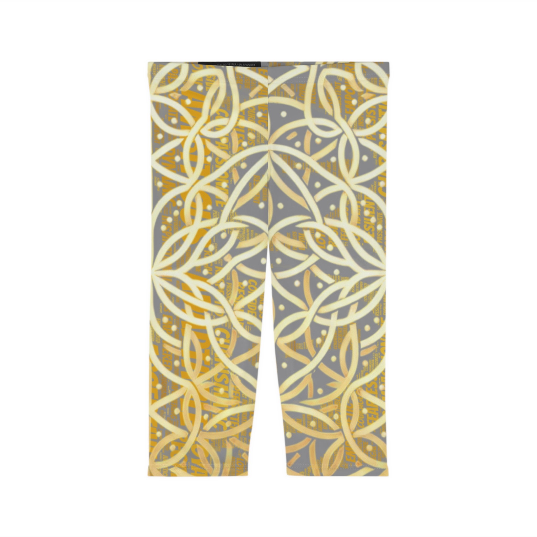 Grey Chic Women's Capri Leggings - Stylish Yoga Pants & Activewear