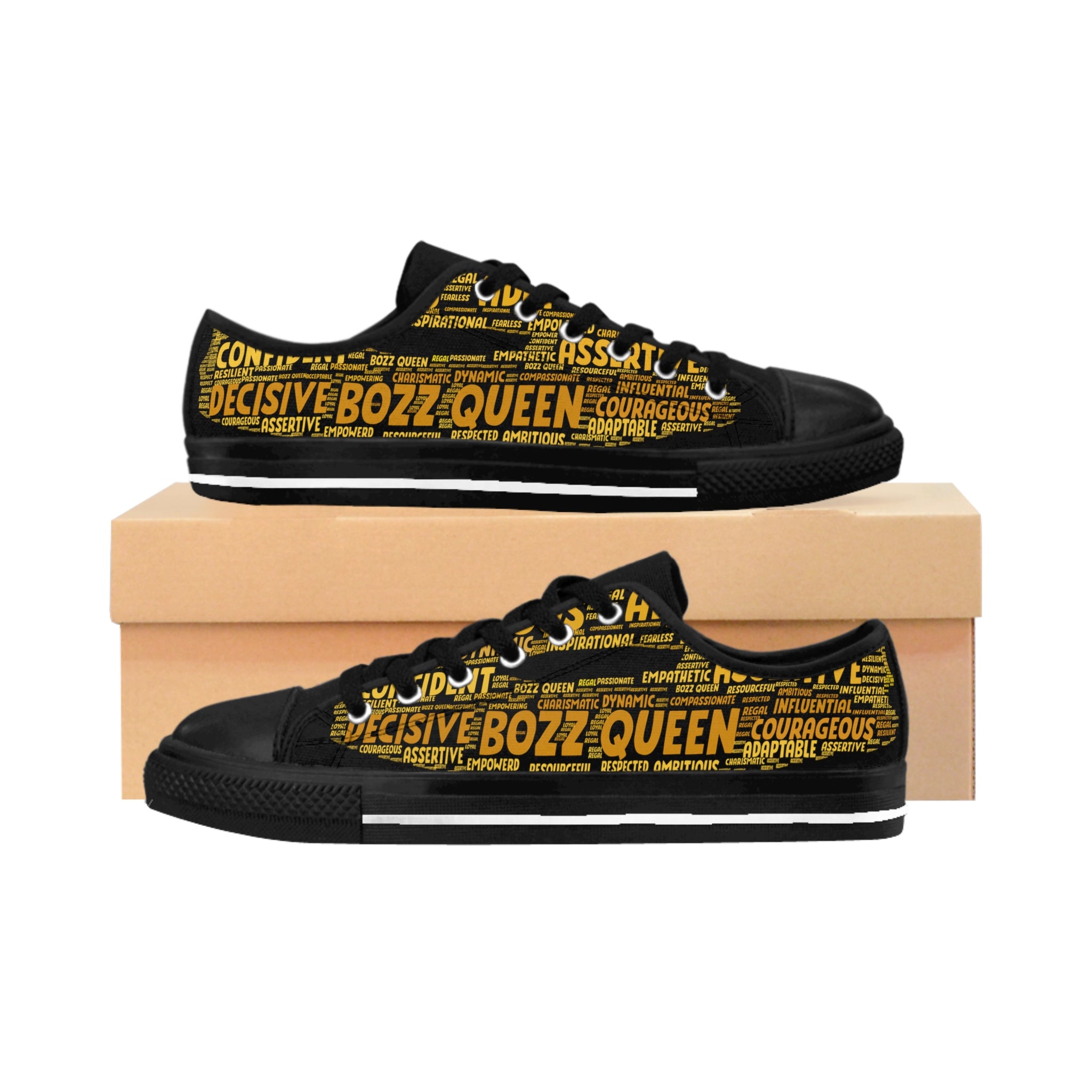 Empowering Women's Sneakers - BOZZ QUEEN Design for Confident Women