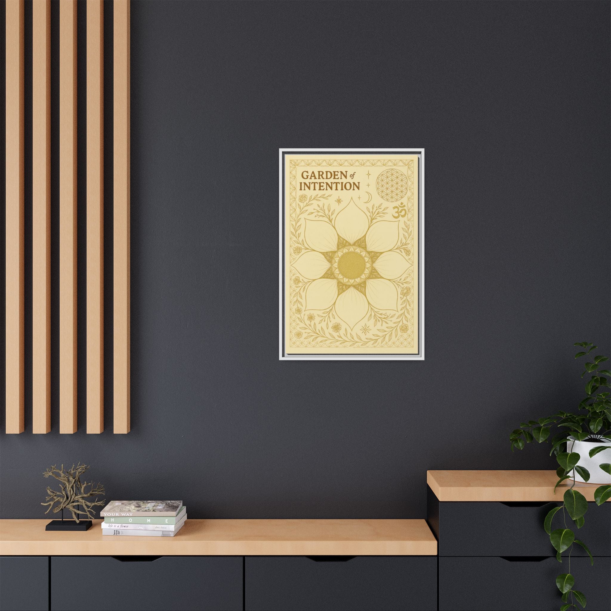Matte Canvas, Framed (Multi-color)
