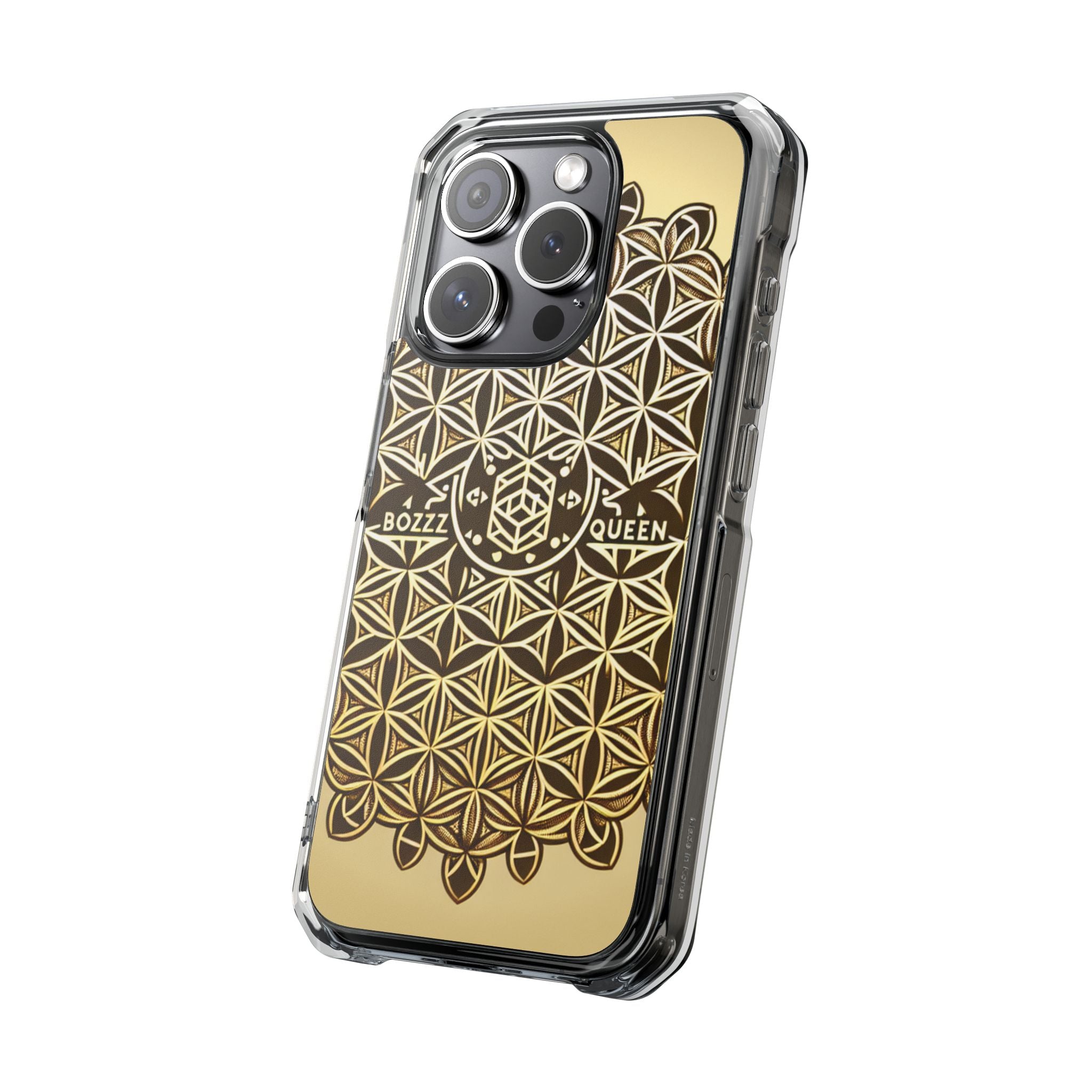 Magnetic Phone Case with Geometric Design, Aesthetic Impact Case for iPhone, Unique Phone Accessories, Gift for Her, Trendy Tech Gadget