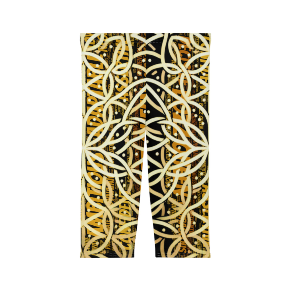 Black Chic Women's Capri Leggings - Premium Yoga Pants for Active Lifestyle