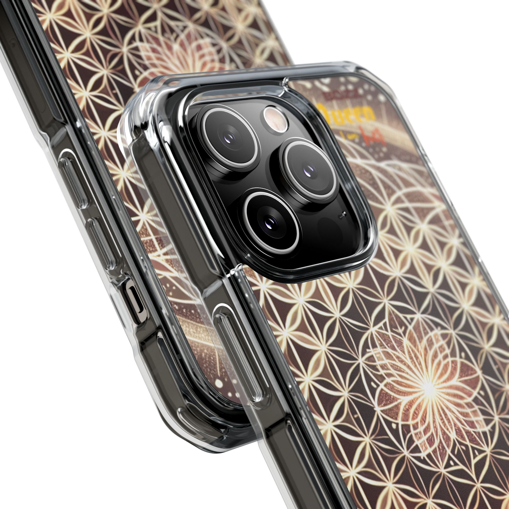 Magnetic Clear Impact Phone Cases, Protective Crystal Shells for Phone, Phone Accessories for Gift, Aura Design Case, Bohemian Style [...]