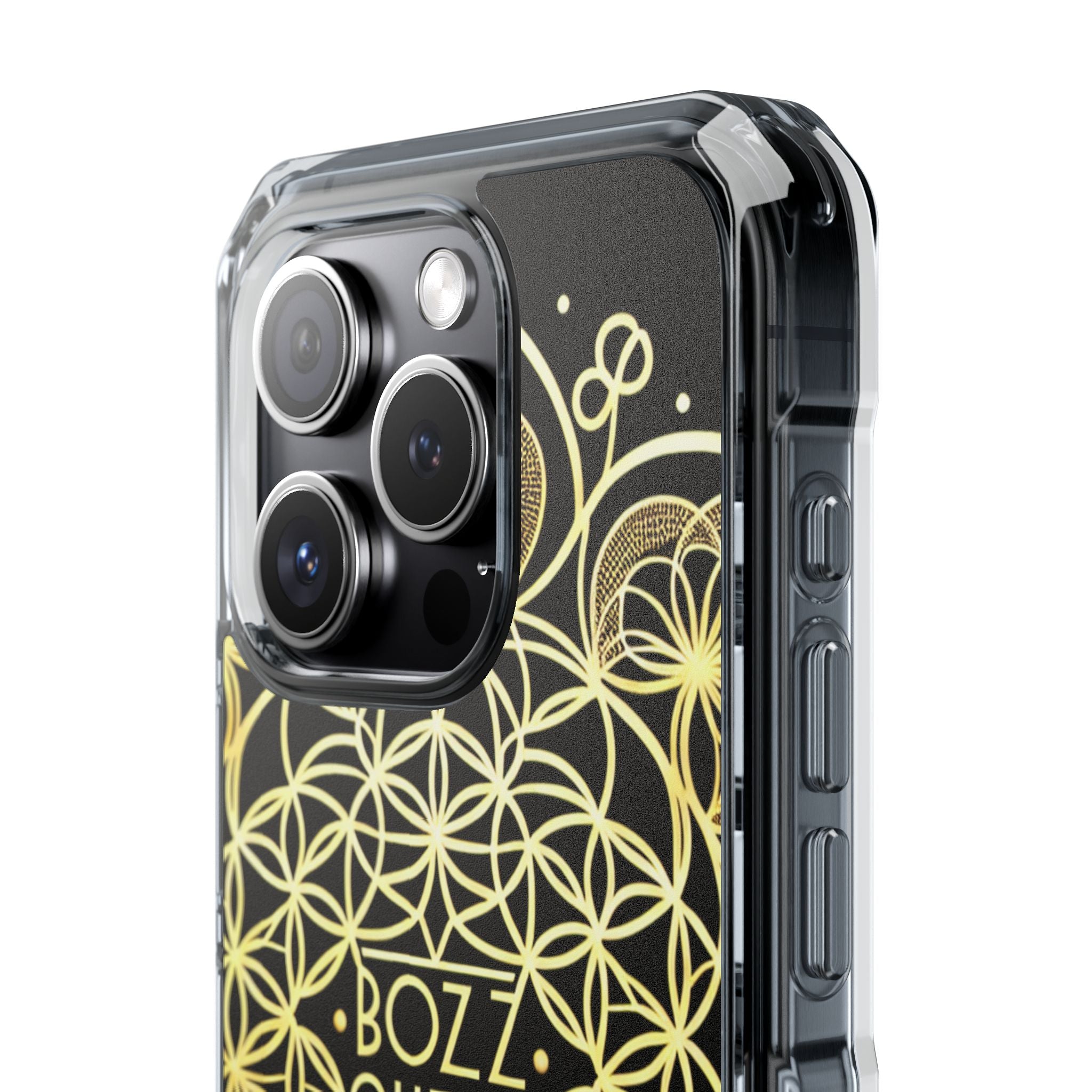 Magnetic Phone Case with Mandala Design, Boz Queen Protective Cover, Gift for Her, Bohemian Aesthetic, Unique Phone Accessory