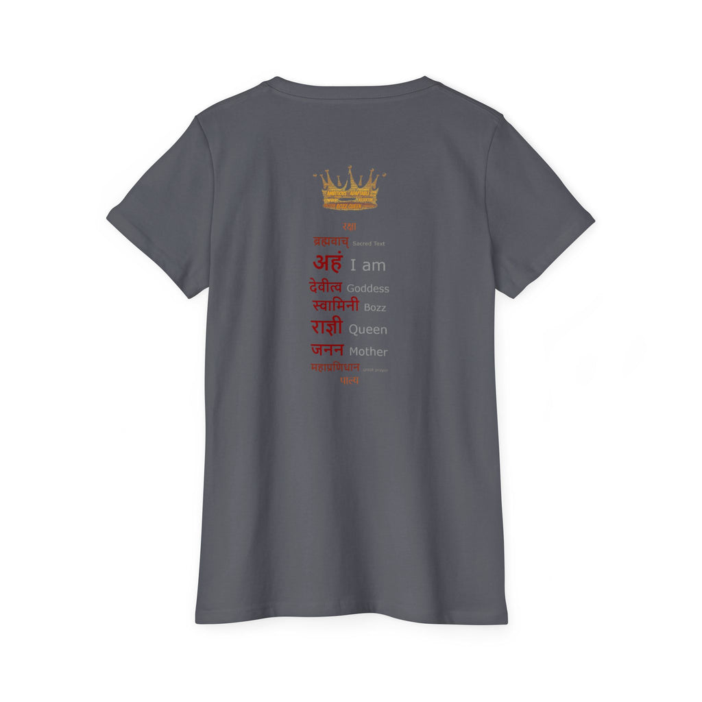 Bozz Queen Namaste Sacred Geometry Goddess T-Shirt - Women's Organic Tee