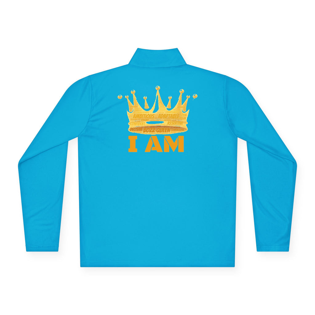 Bozz Queen I Am Bold Queen Quarter-Zip Pullover - Inspirational Athletic Wear