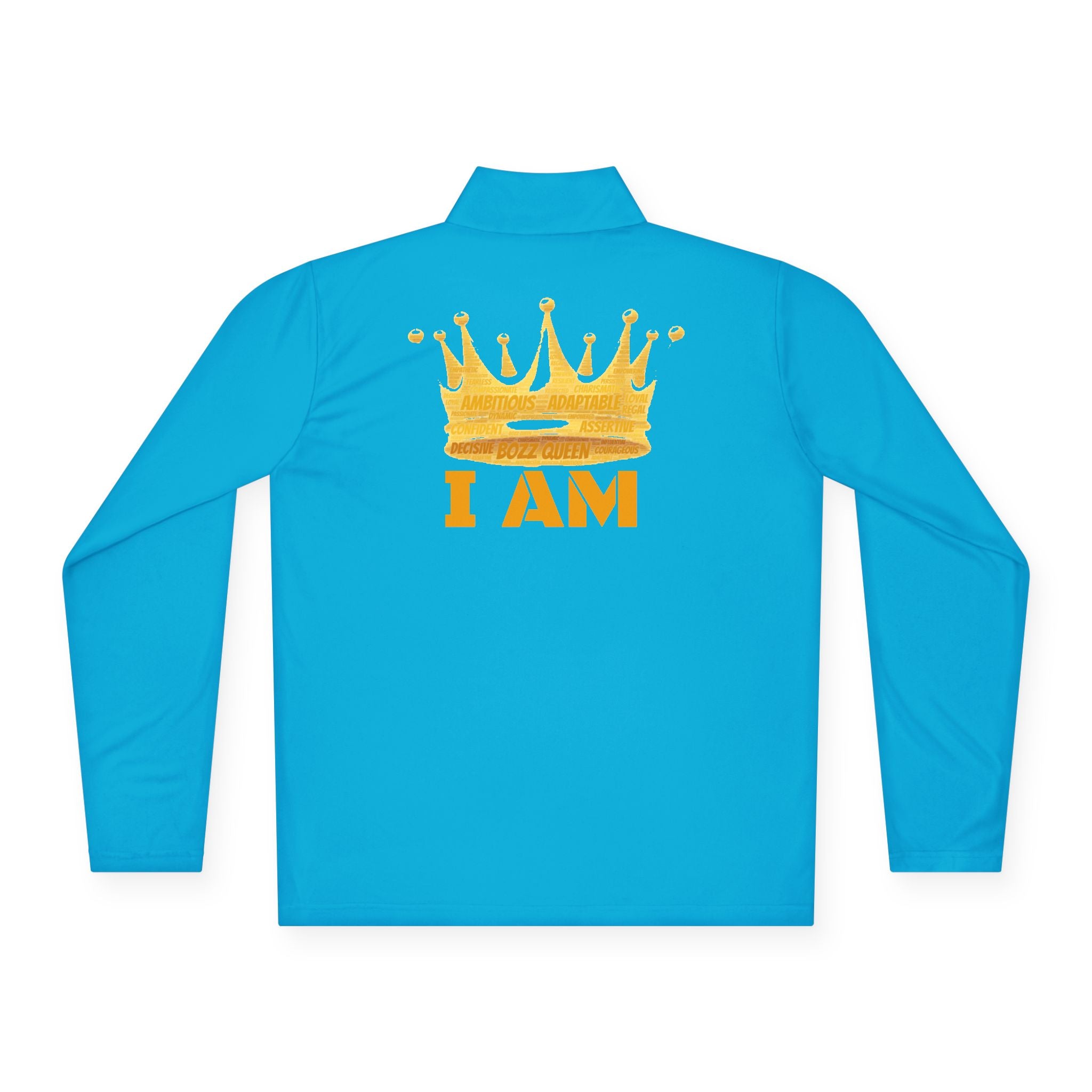 Bozz Queen I Am Bold Queen Quarter-Zip Pullover - Inspirational Athletic Wear