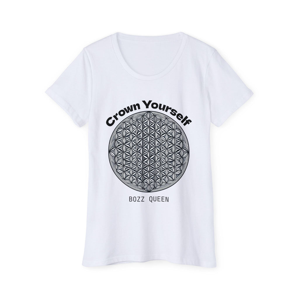 Bozz Queen Crown Yourself Sacred Geometry Goddess T-Shirt - Women's Organic Tee