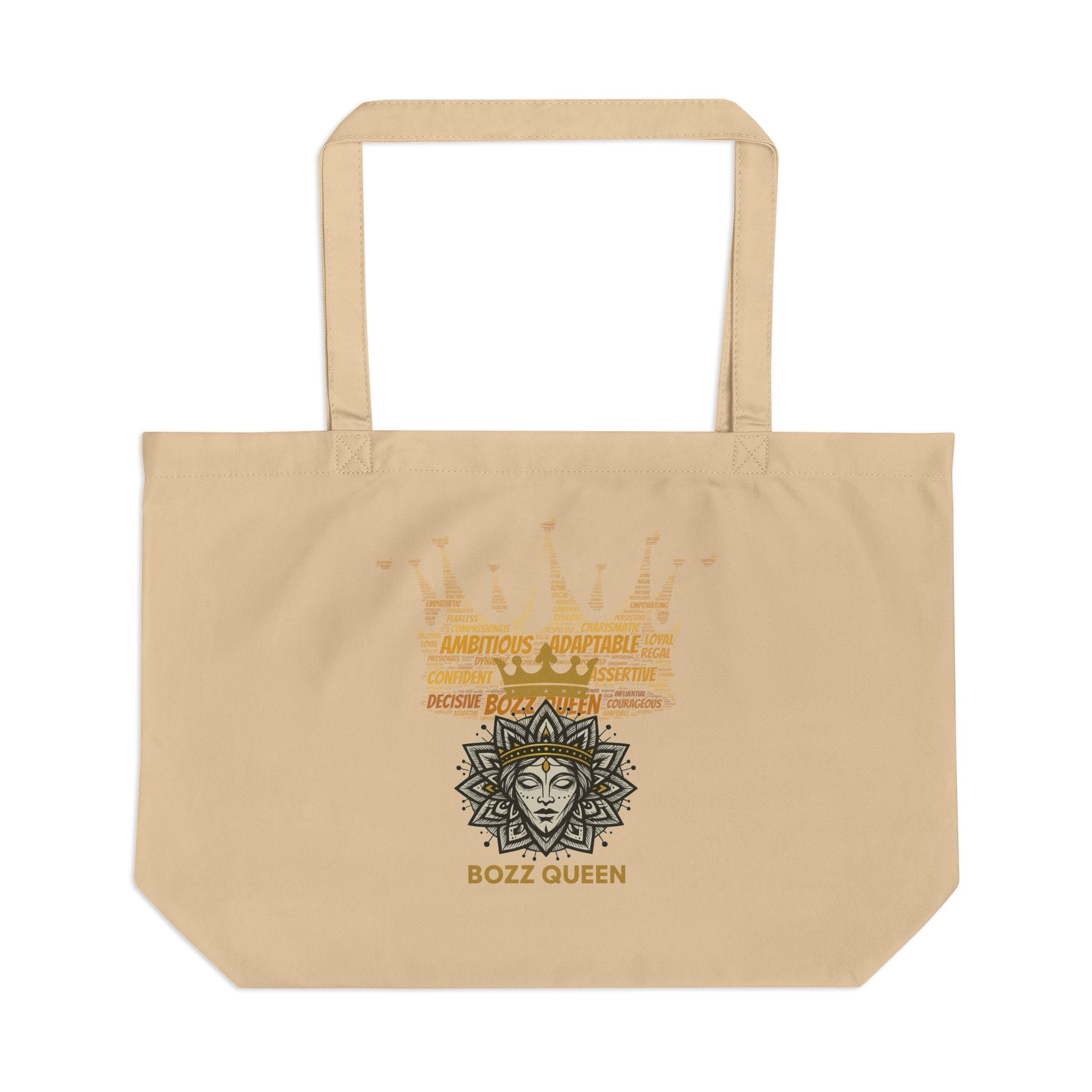Bozz Queen Eco Tote Bag - Organic Cotton Reusable Shopping Bag