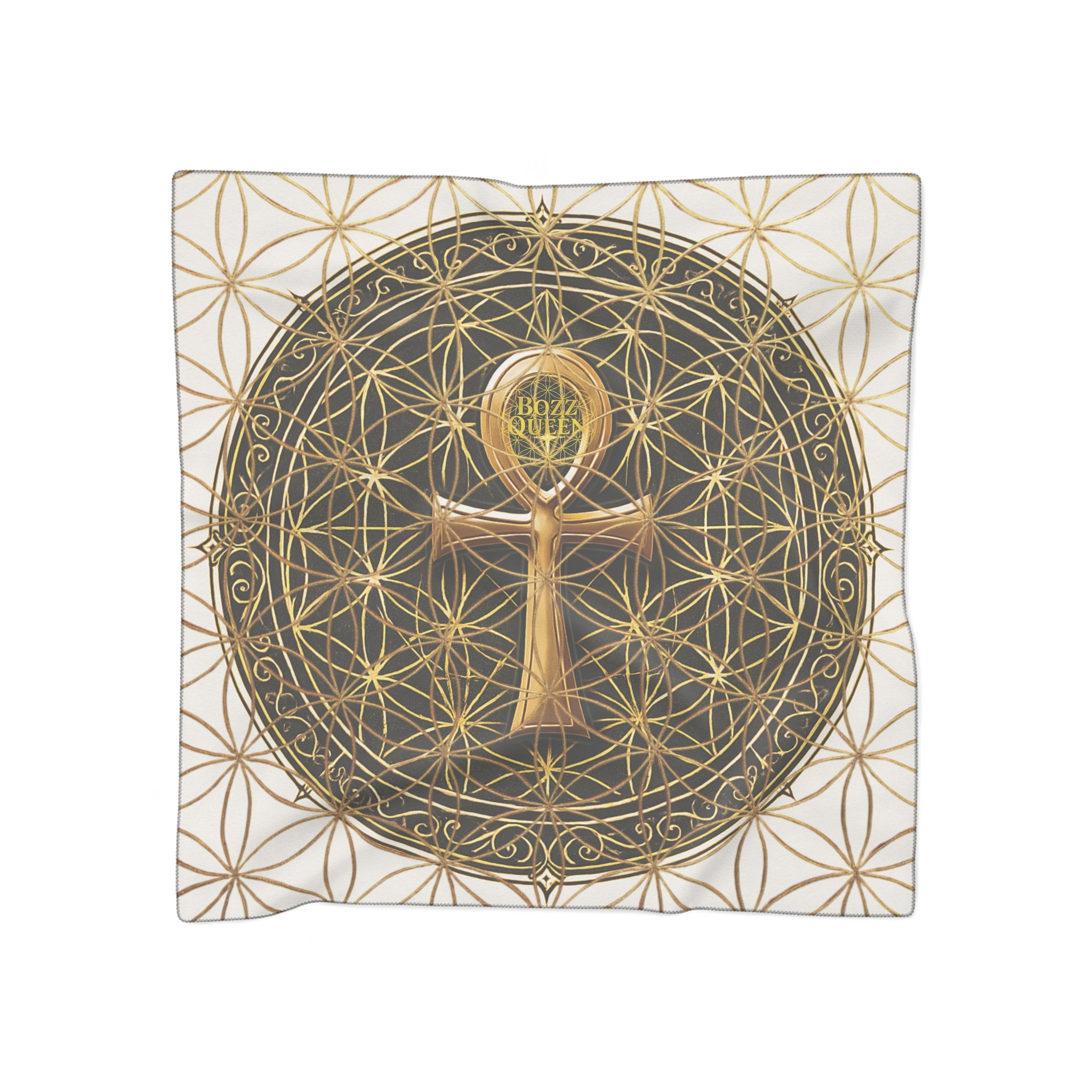 Bozz Queen Floral Poly Scarf - Elegant Fashion Accessory for Empowered Women