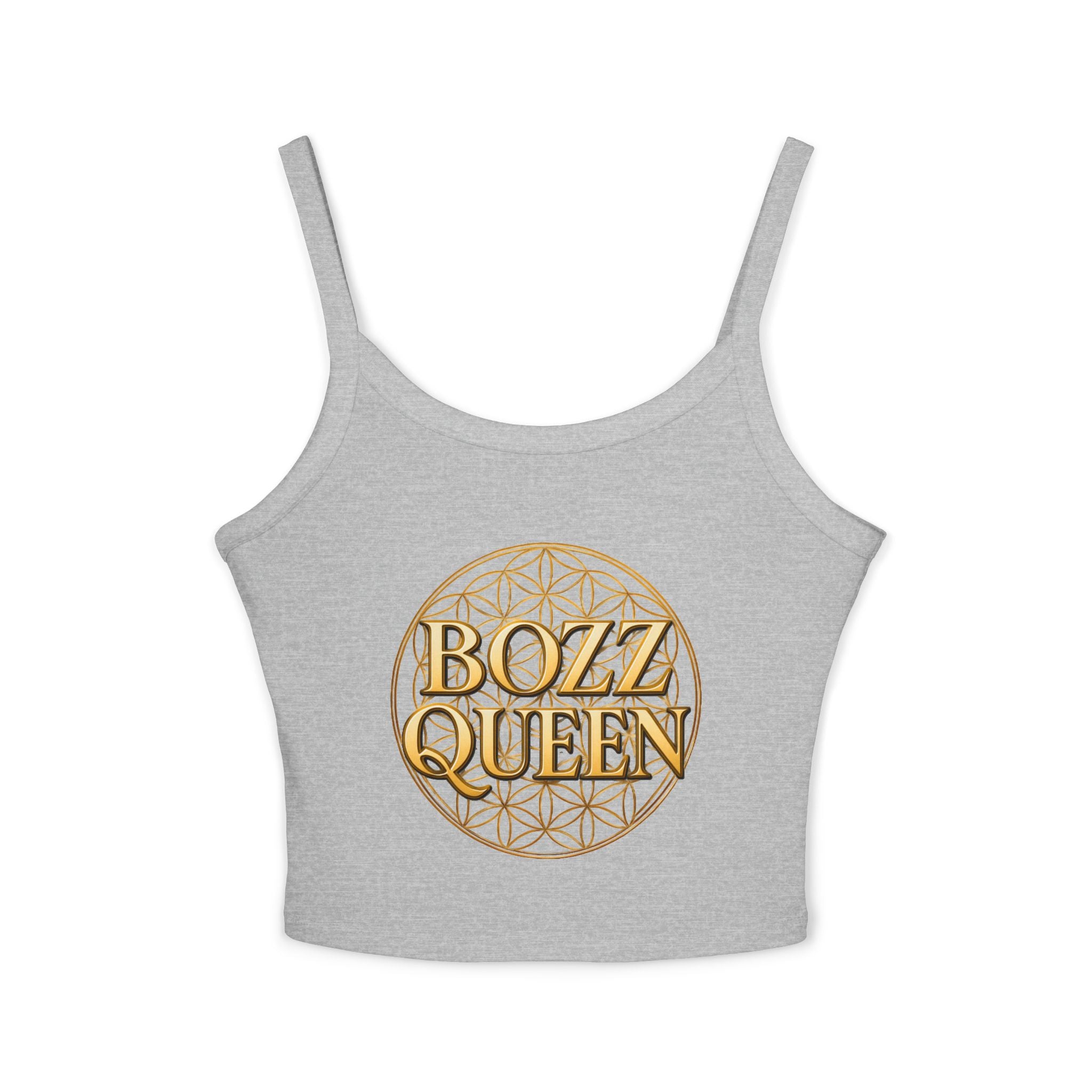 Women's Flower of Life Tank Top - Sacred Geometry Spaghetti Strap