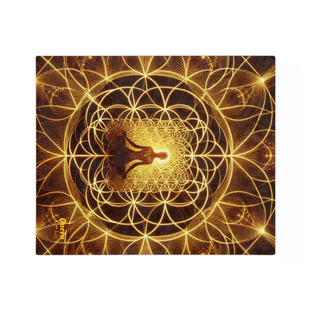 Meditation Goddess Microfiber Blanket | Cozy Spiritual Decor, Mindfulness Gift, Yoga Accessories, Home Comfort, Zen Atmosphere