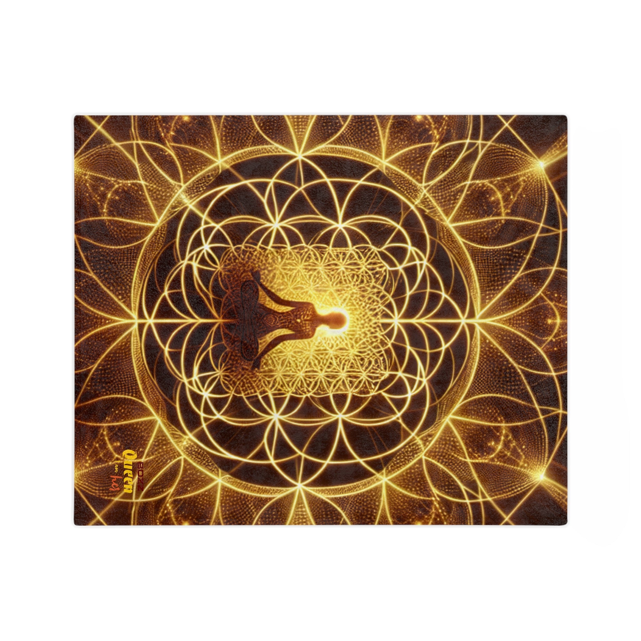 Meditation Goddess Microfiber Blanket | Cozy Spiritual Decor, Mindfulness Gift, Yoga Accessories, Home Comfort, Zen Atmosphere