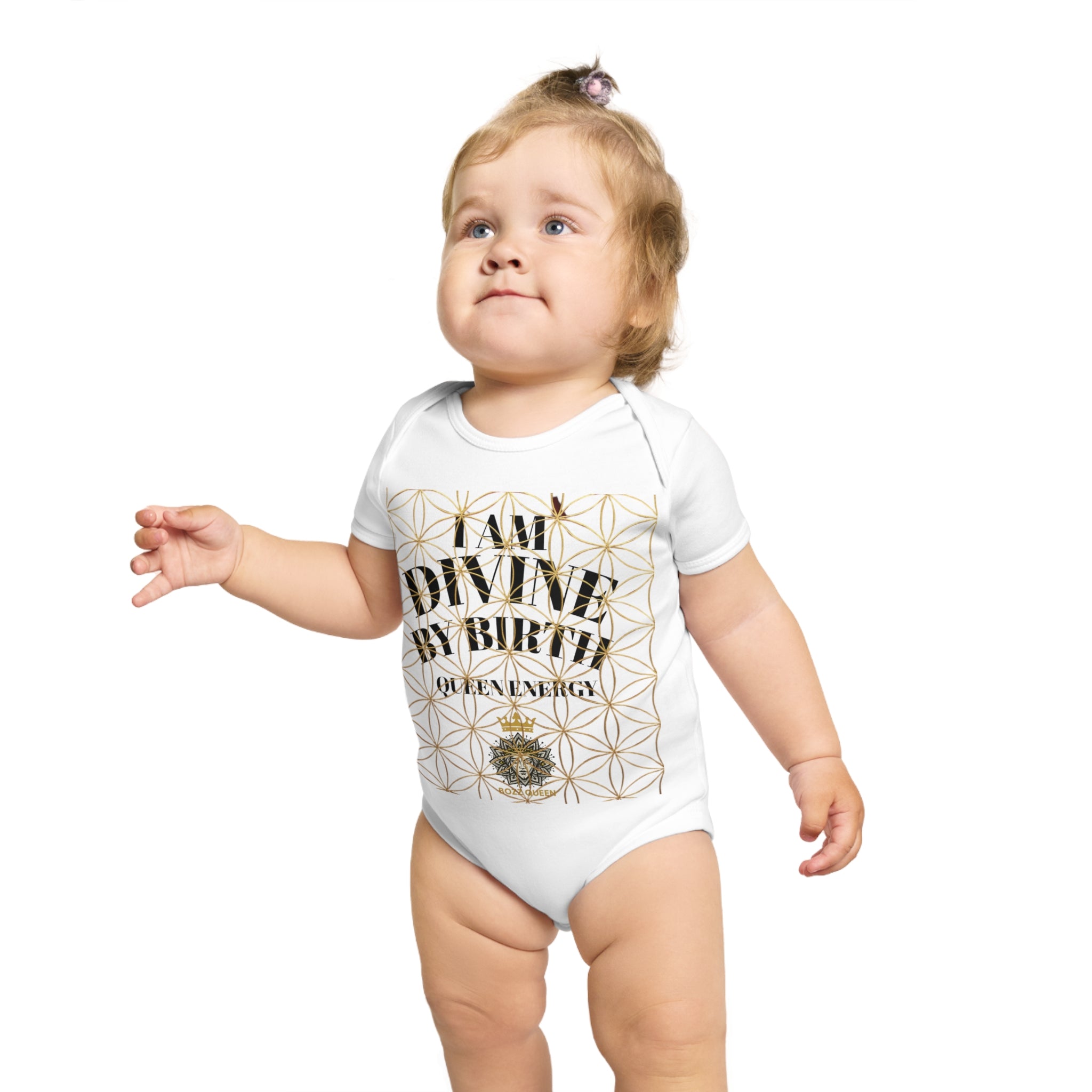 Divine Energy Baby Bodysuit - Spiritual Newborn Gift & Cute Baby Shower Present