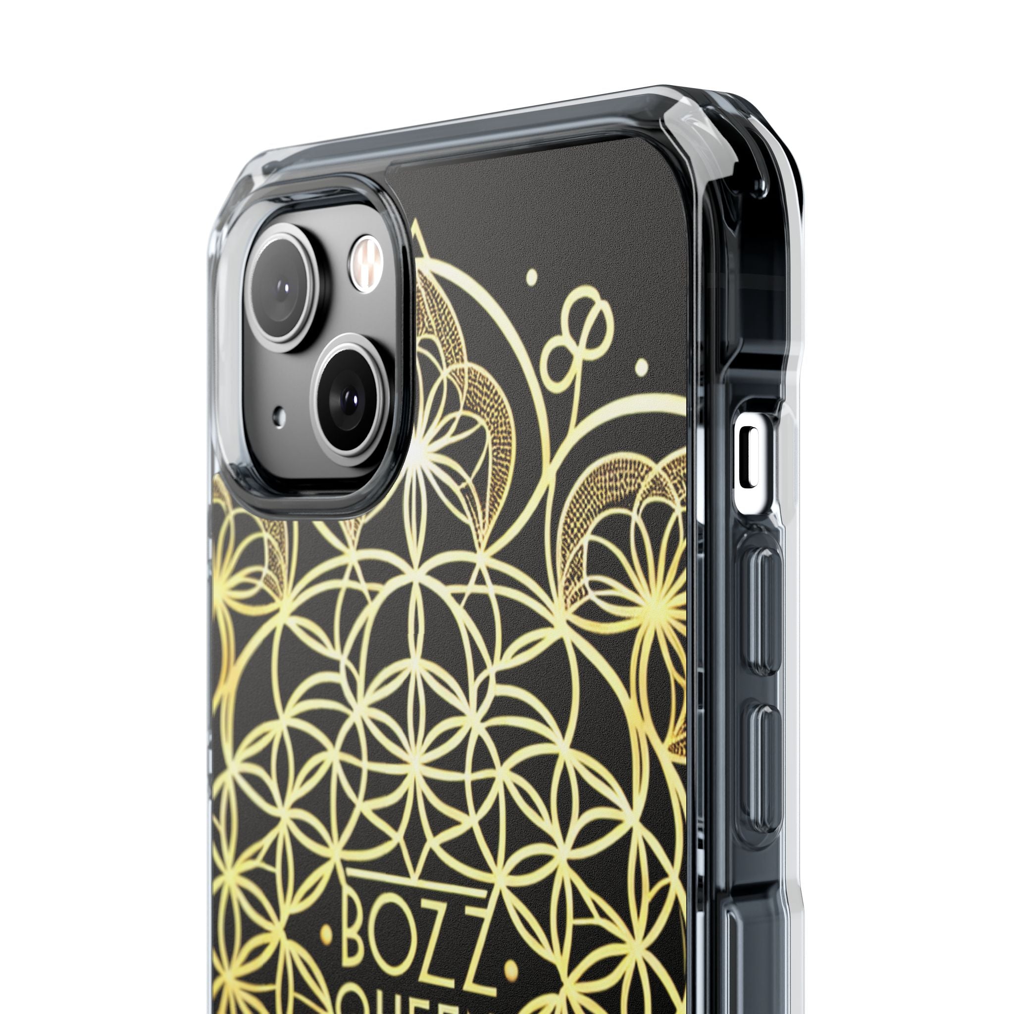 Magnetic Phone Case with Mandala Design, Boz Queen Protective Cover, Gift for Her, Bohemian Aesthetic, Unique Phone Accessory