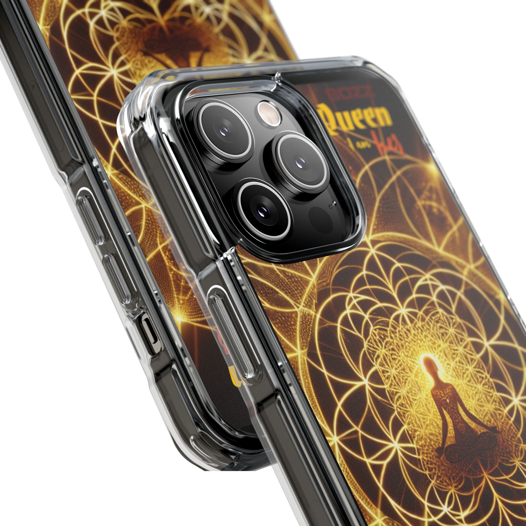 Spiritual Magnetic Phone Case - Boho Chic, Crystal Energy, Mindfulness Gift, Yoga Accessory, Meditation Decor