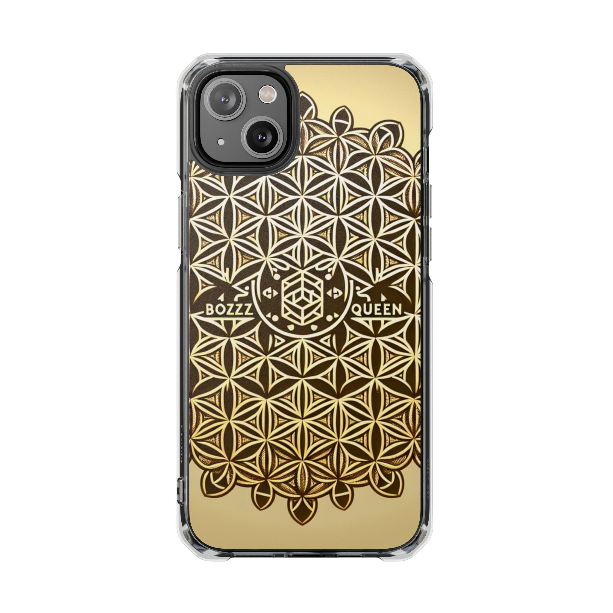 Magnetic Phone Case with Geometric Design, Aesthetic Impact Case for iPhone, Unique Phone Accessories, Gift for Her, Trendy Tech Gadget