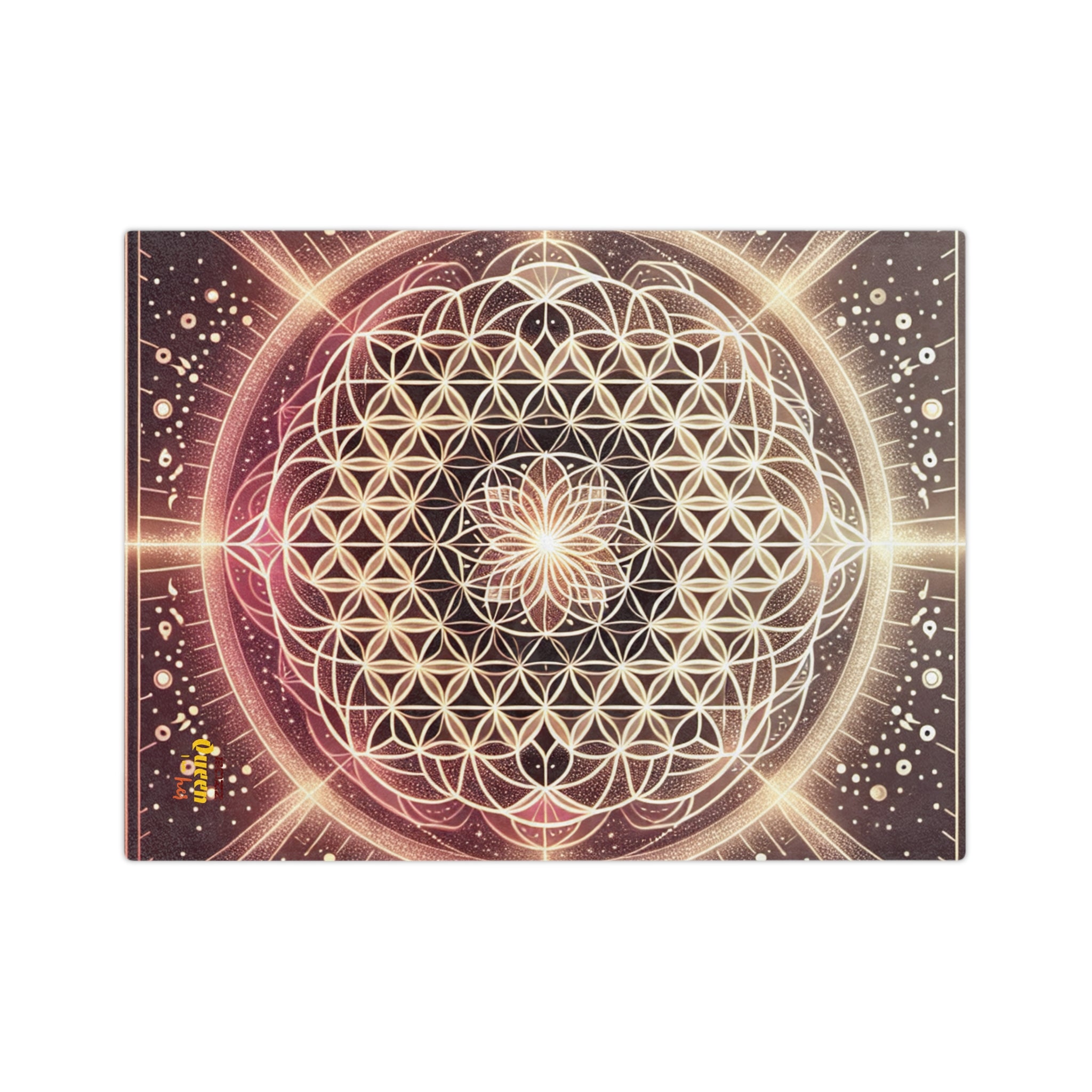 Cosmic Floral Blanket – Velveteen Microfiber Throw for Cozy Nights, Meditation, Home Decor, Spiritual Gifts, Festivals