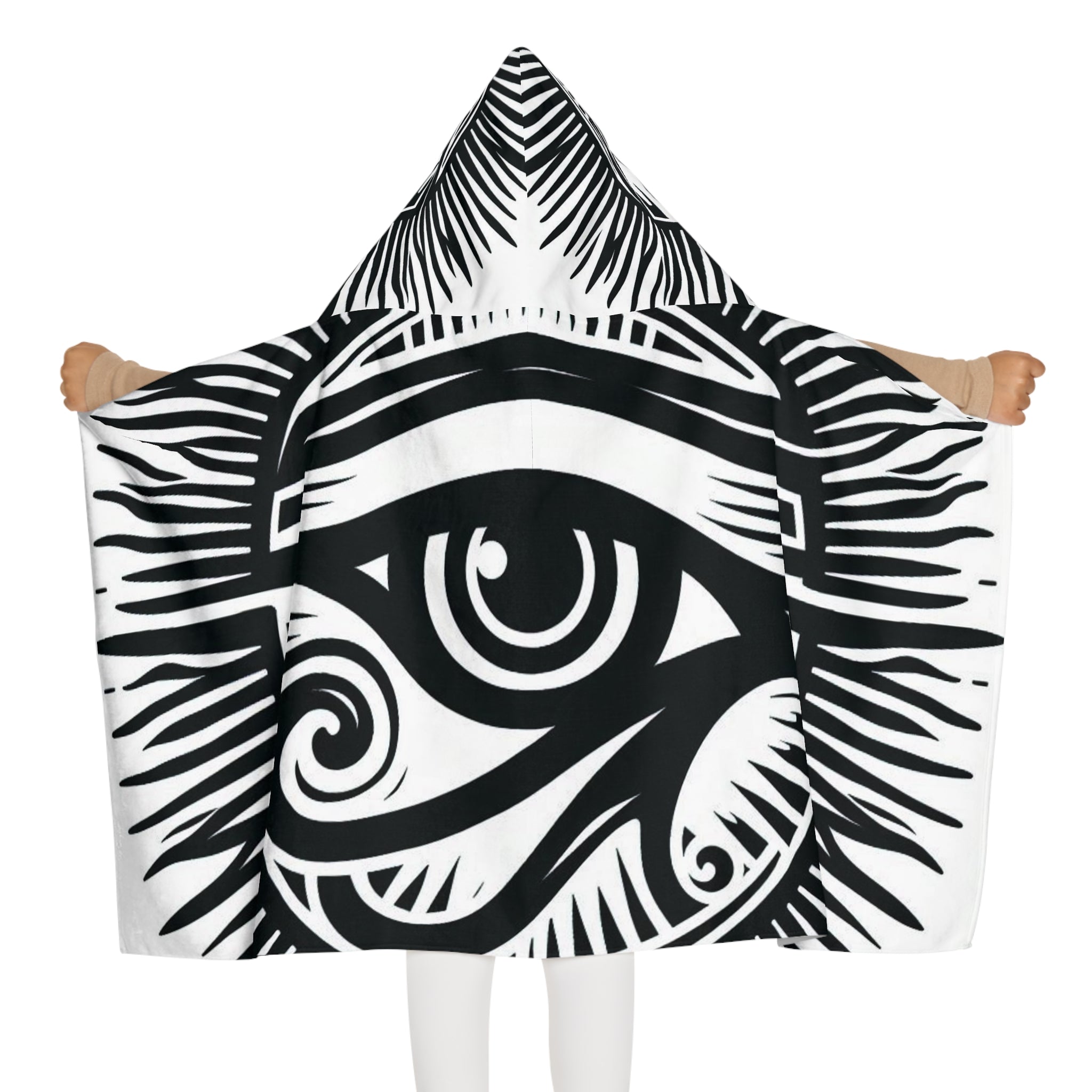 Bozz Queen Eye of Heru Youth Hooded Towel - Mystical Bath Time Fun for Kids, Pool & Beach Adventures