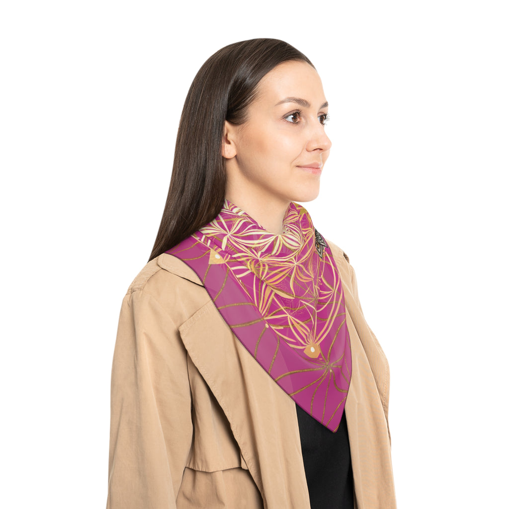 Flower of Life Pink Scarf - Sacred Geometry Spiritual Accessory
