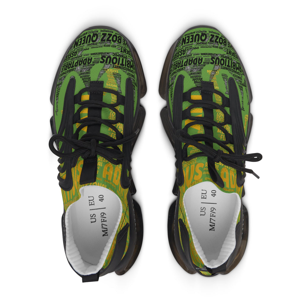 I AM Series Women's Mesh Sneakers - Green Lightweight Athletic Shoes