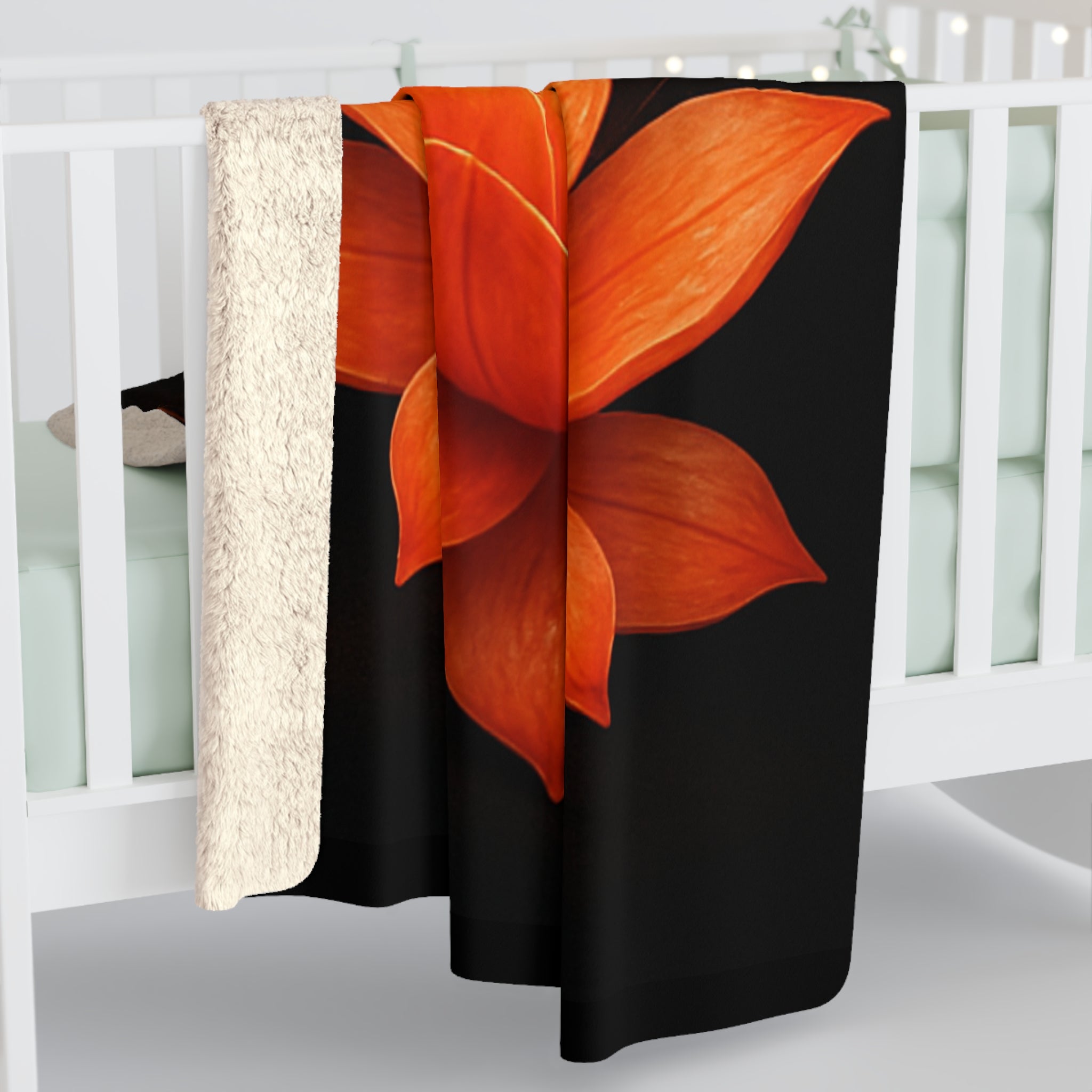 Sacred Chakra Lotus Sherpa Blanket - Meditation Decor & Spiritual Gift
