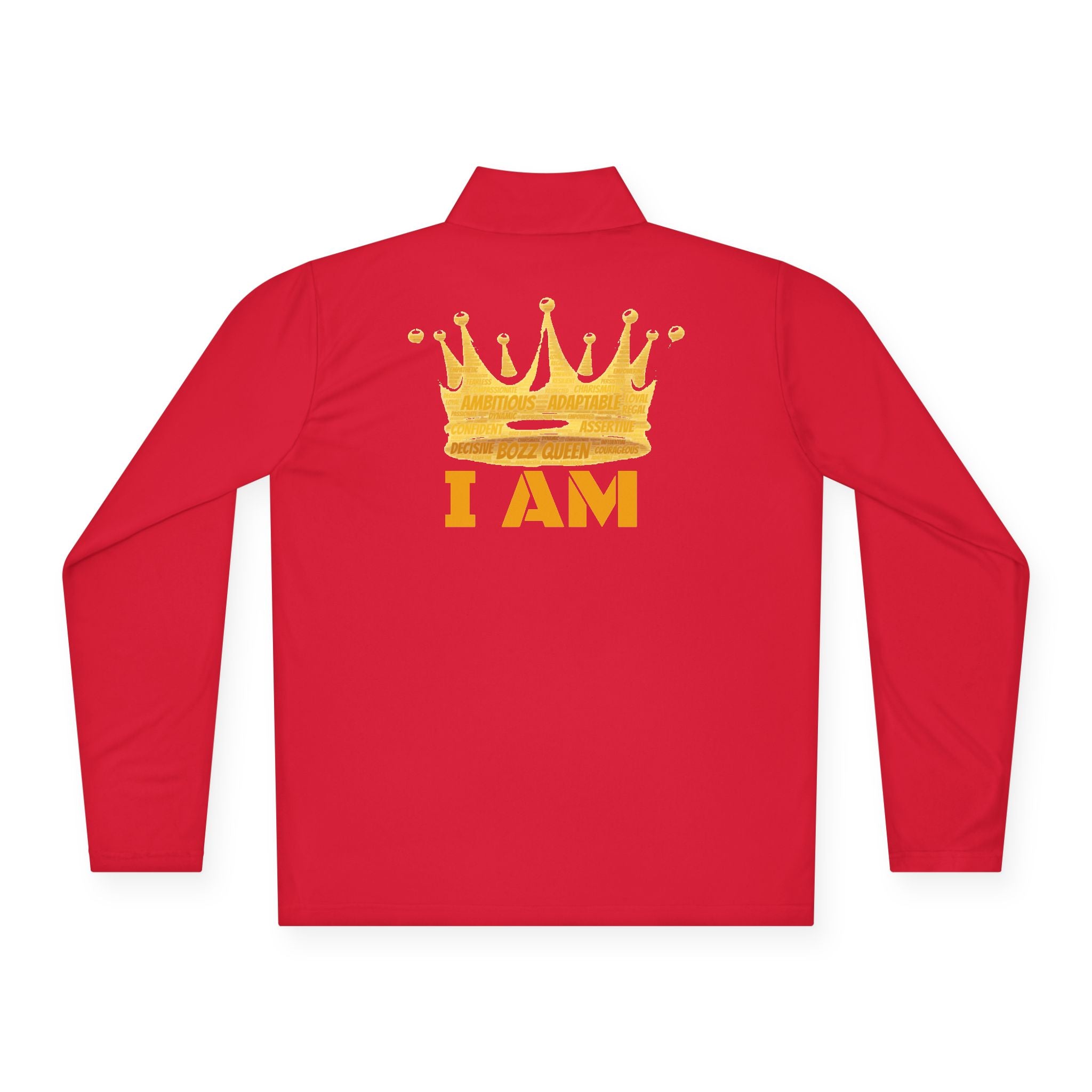 Bozz Queen I Am Bold Queen Quarter-Zip Pullover - Inspirational Athletic Wear