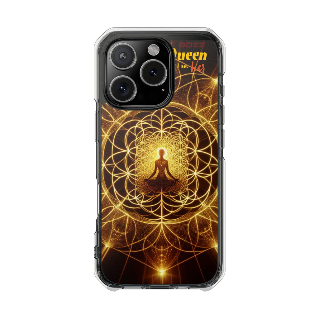 Spiritual Magnetic Phone Case - Boho Chic, Crystal Energy, Mindfulness Gift, Yoga Accessory, Meditation Decor