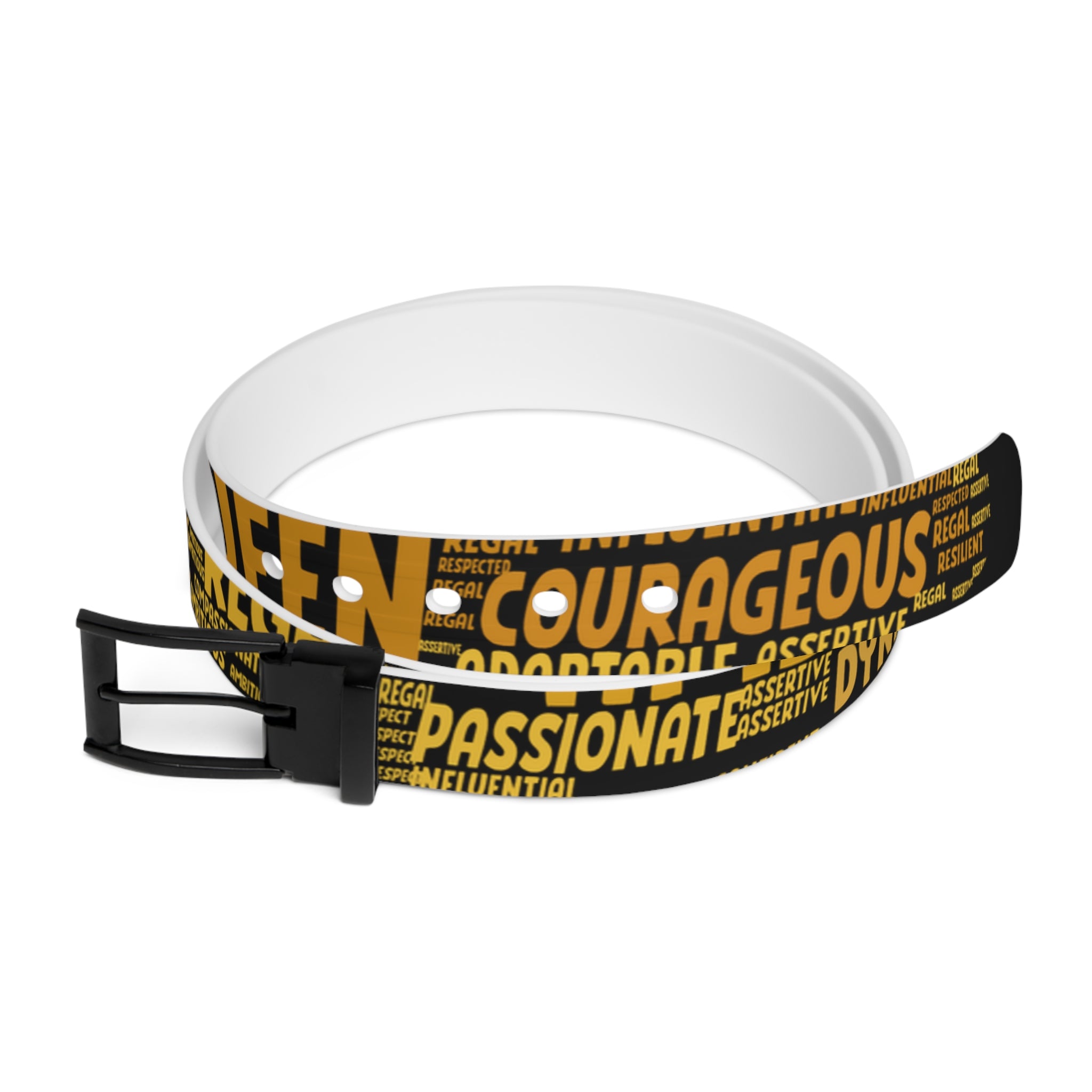 BOZZ QUEEN Motivational Belt - Empowering Quote Fashion Accessory