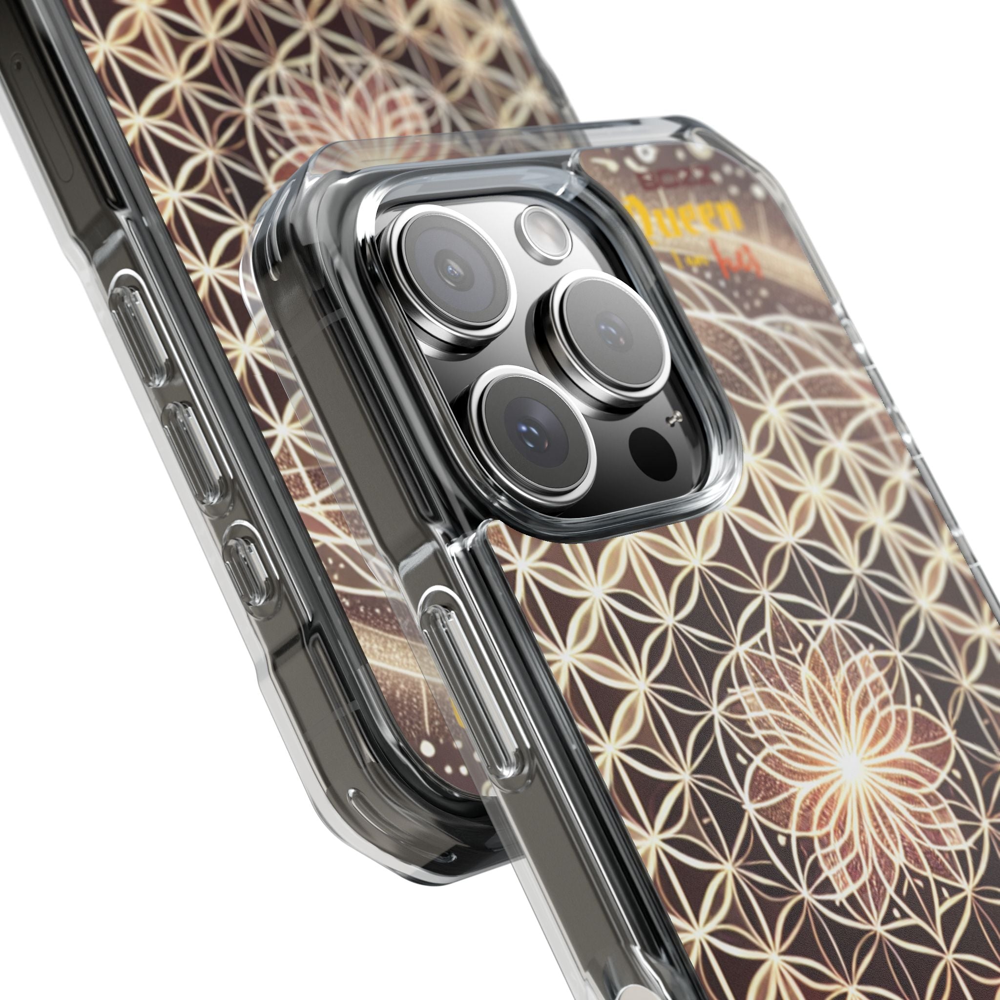 Magnetic Clear Impact Phone Cases, Protective Crystal Shells for Phone, Phone Accessories for Gift, Aura Design Case, Bohemian Style [...]