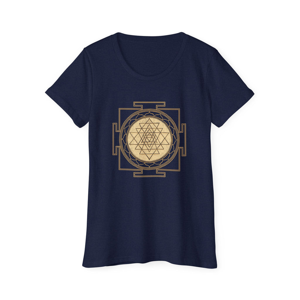 Bozz Queen Sri Yantra Sacred Geometry T-Shirt - Women's Organic Cotton Tee