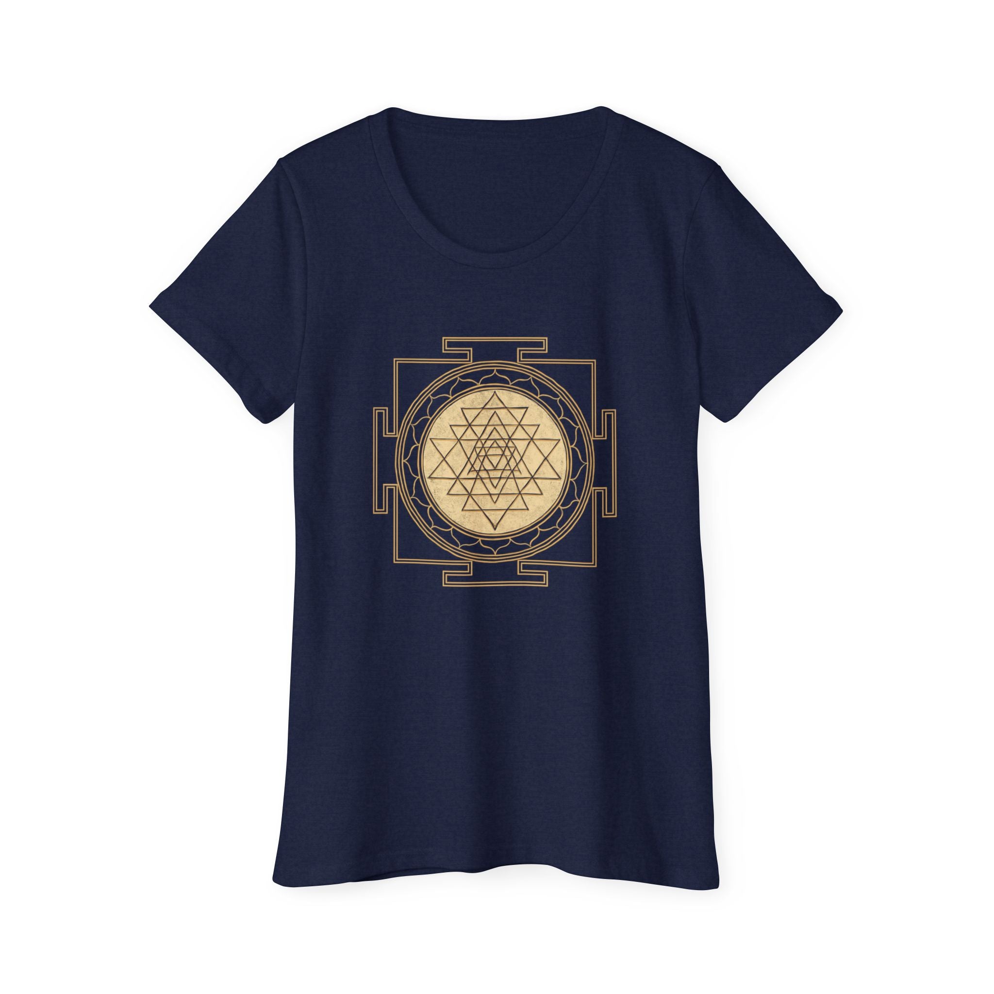 Bozz Queen Sri Yantra Sacred Geometry T-Shirt - Women's Organic Cotton Tee