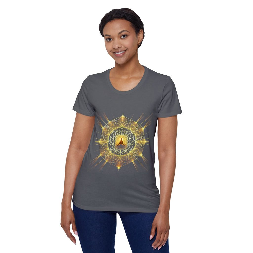 Bozz Queen Namaste Sacred Geometry Goddess T-Shirt - Women's Organic Tee