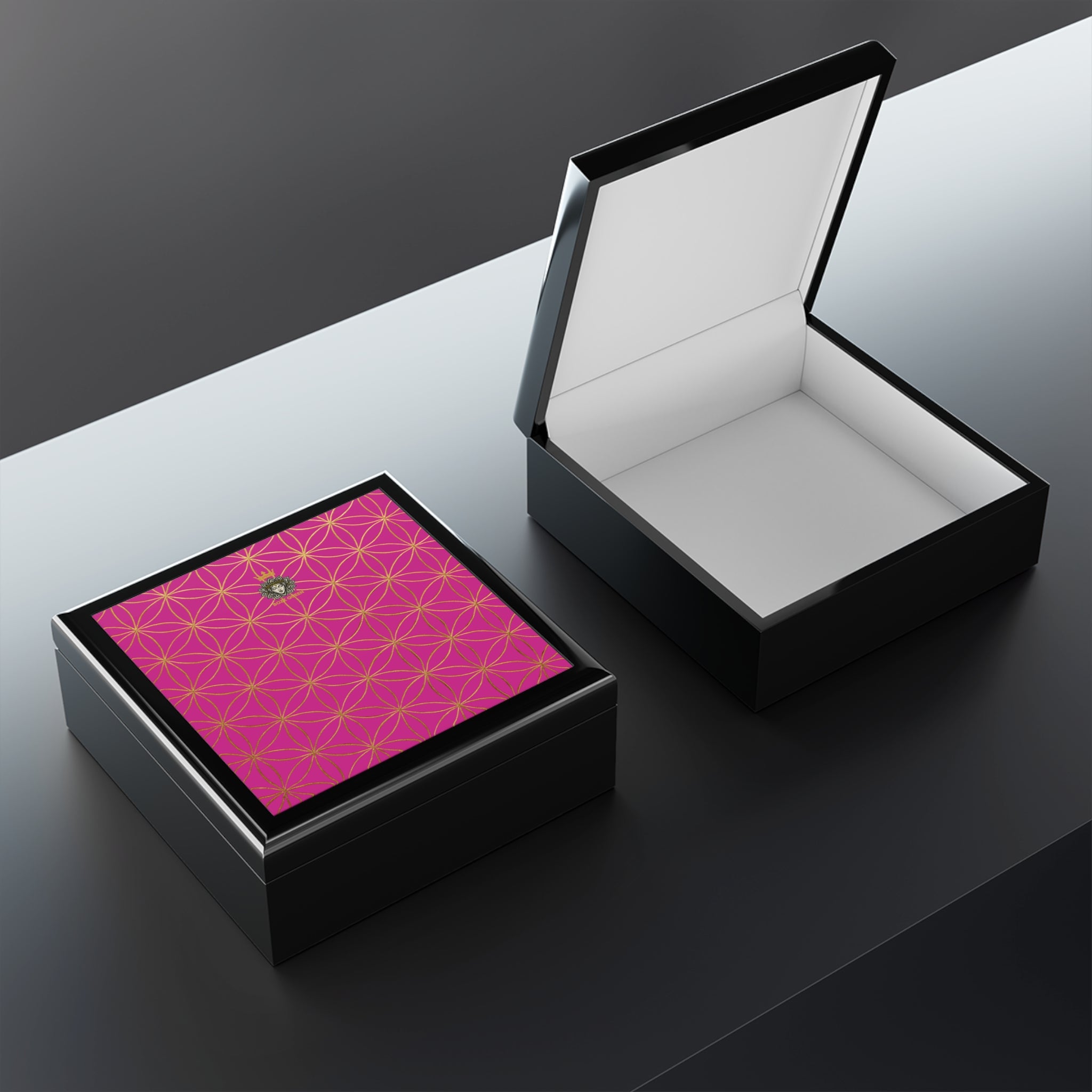 Flower of Life Jewelry Box - Pink Elegant Keepsake Organizer
