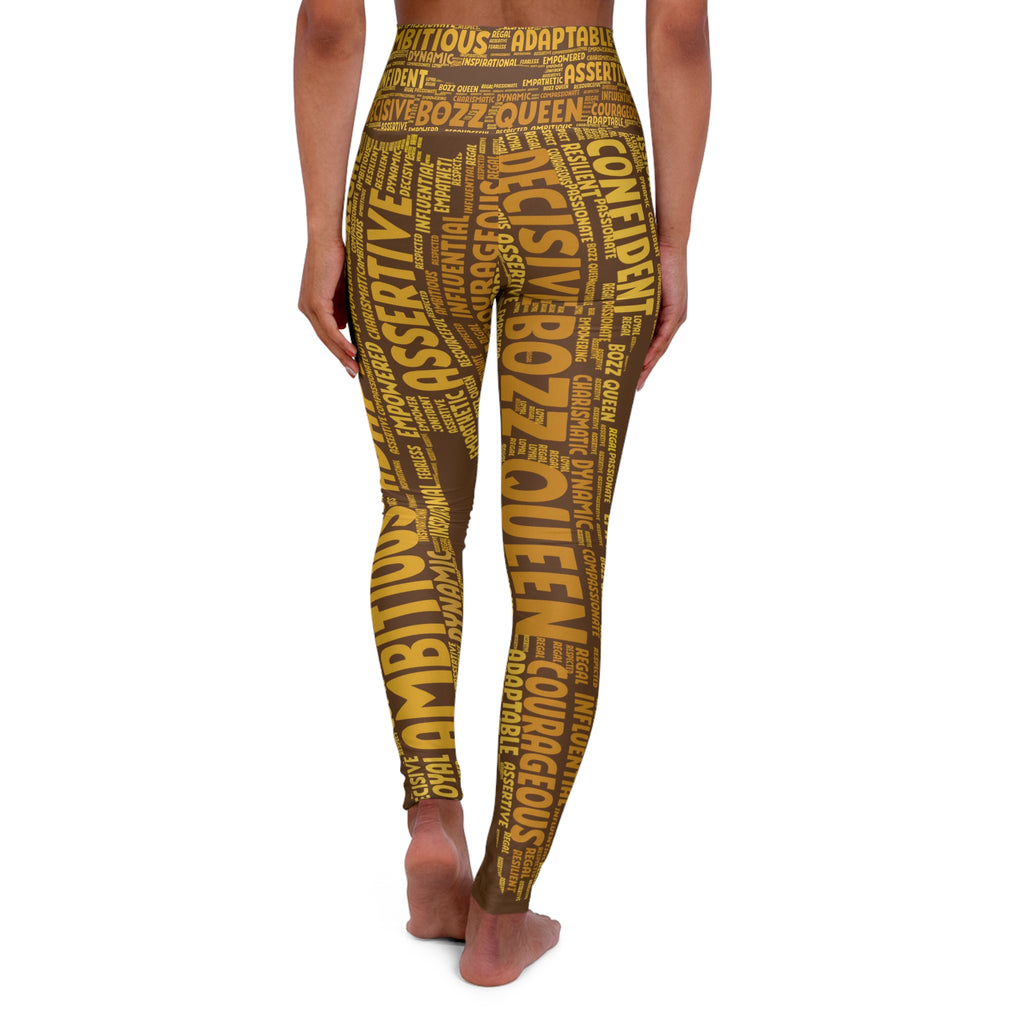 Empowering High Waisted Yoga Leggings - Motivational Activewear