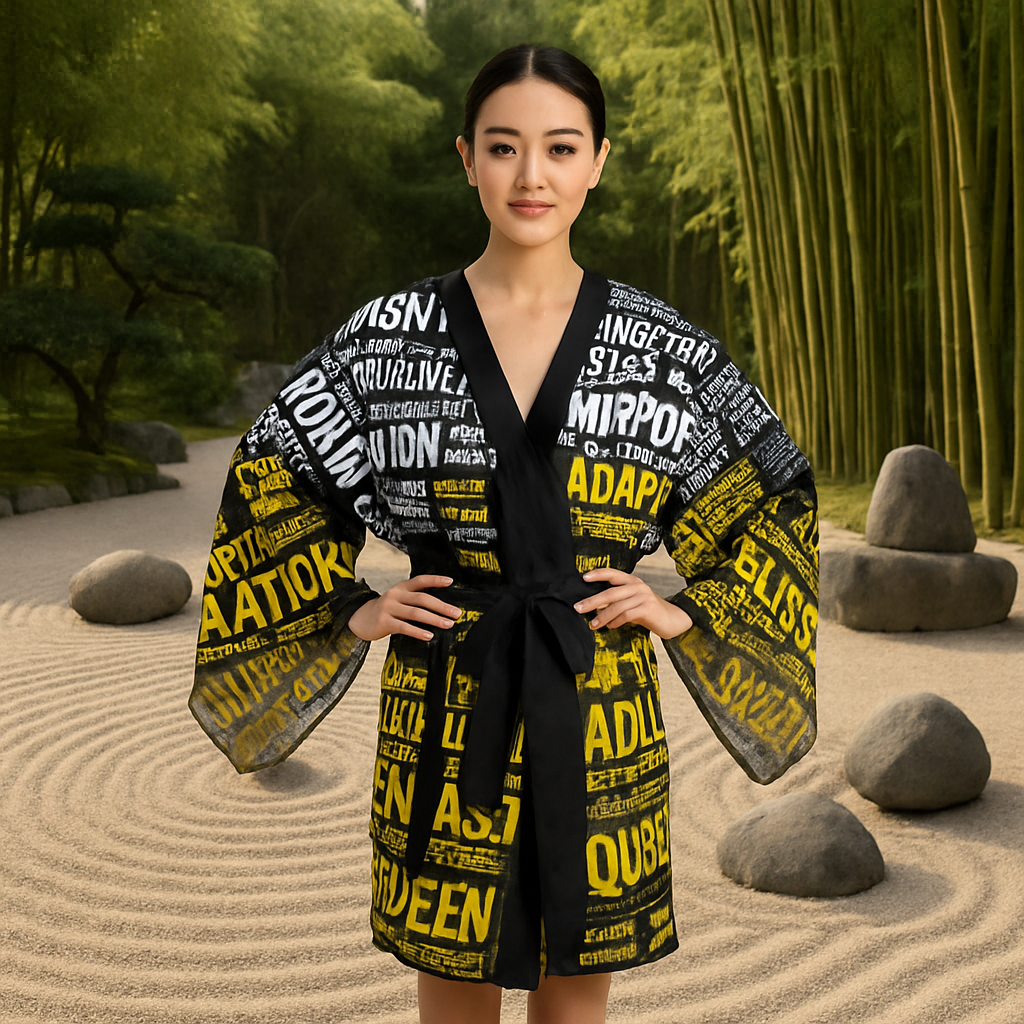 Model in Zen garden
