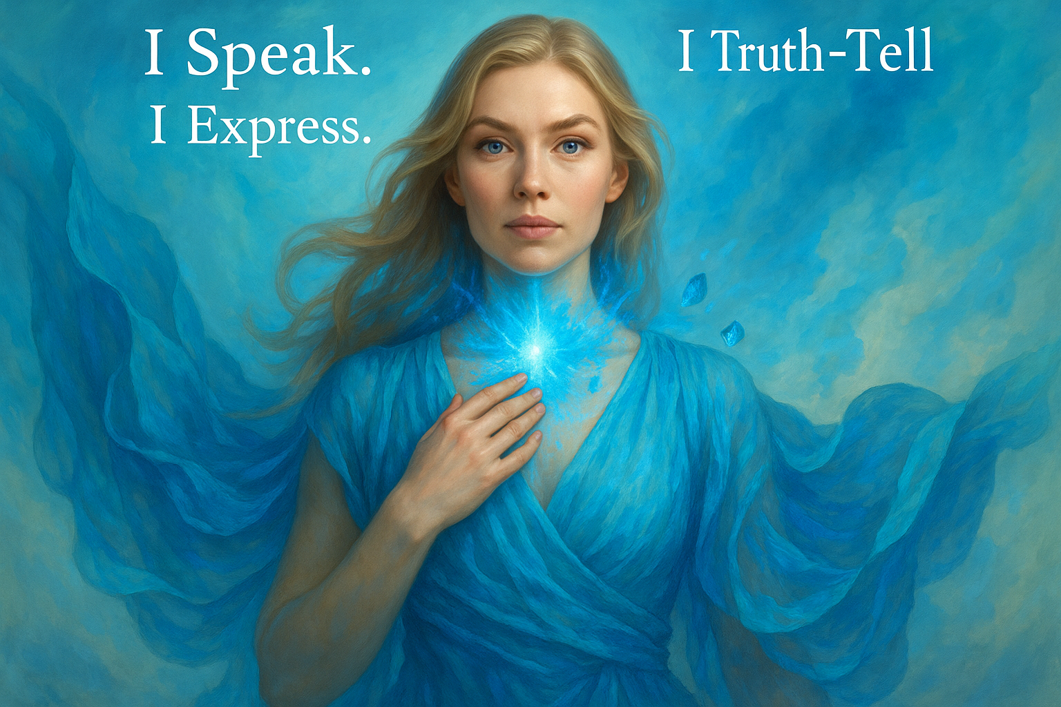 Nordic Throat Chakra Woman Image
