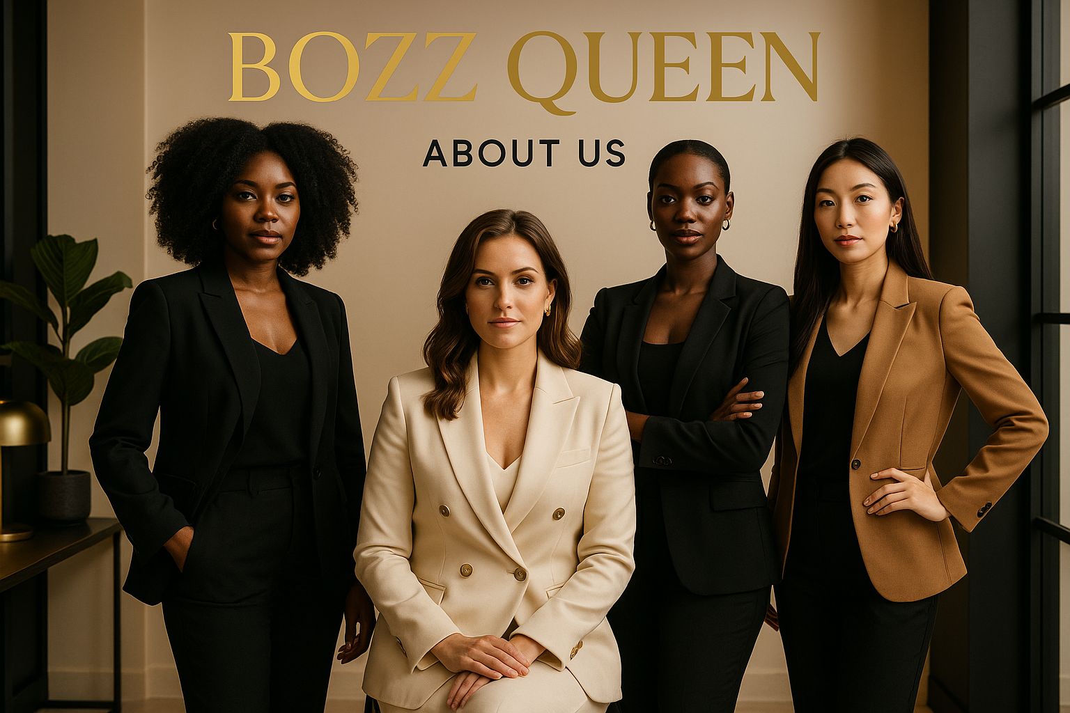 Professional about us page hero image for BOZZ QUEEN brand